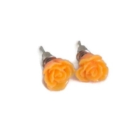 Oorbellen roos oranje