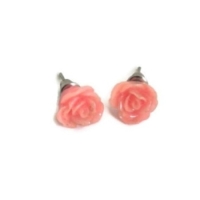 Oorbellen roos roze